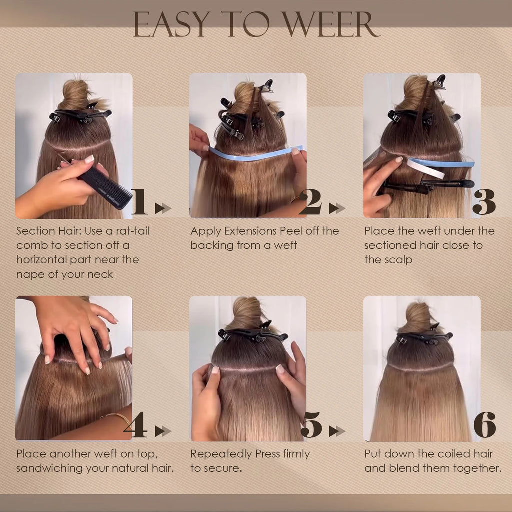 Tape in Weft Hair Extensions