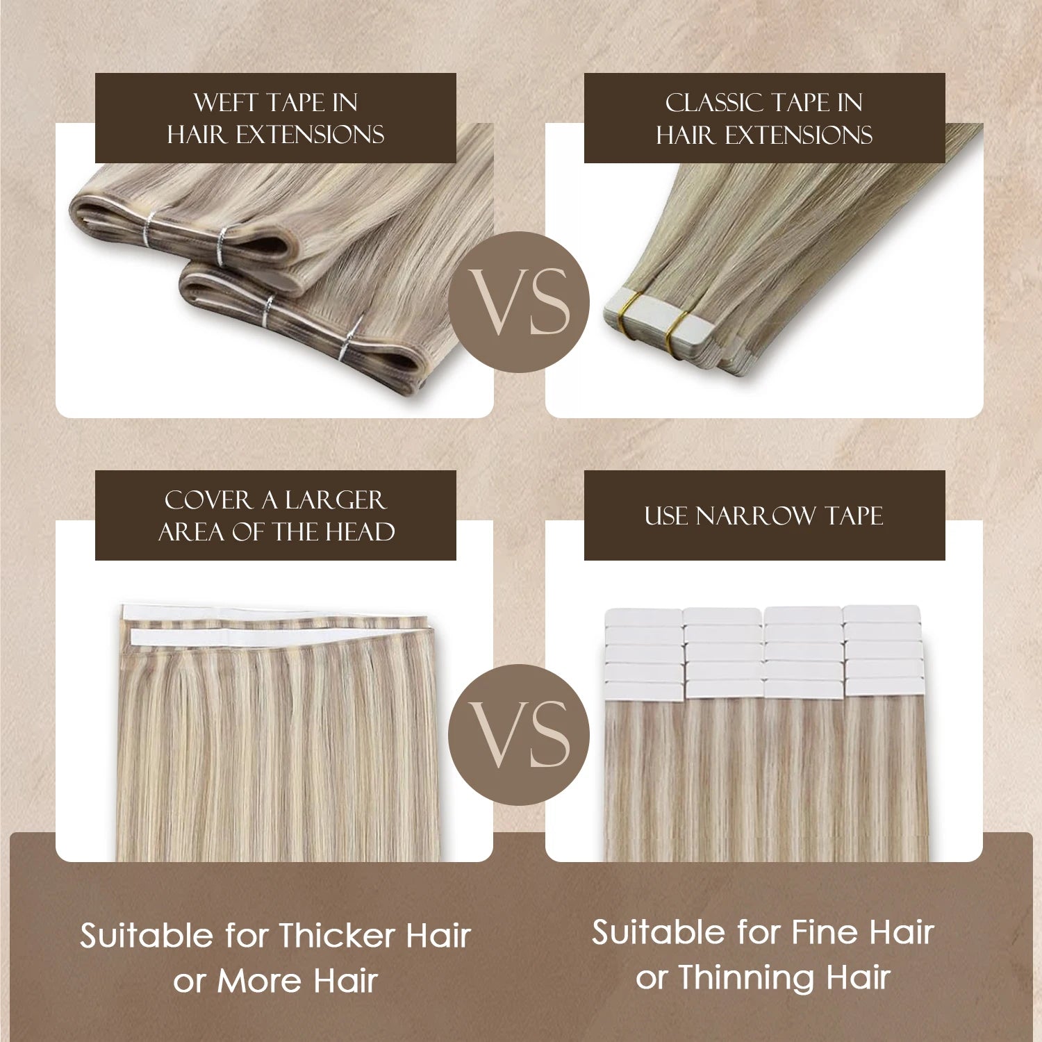 Tape in Weft Hair Extensions