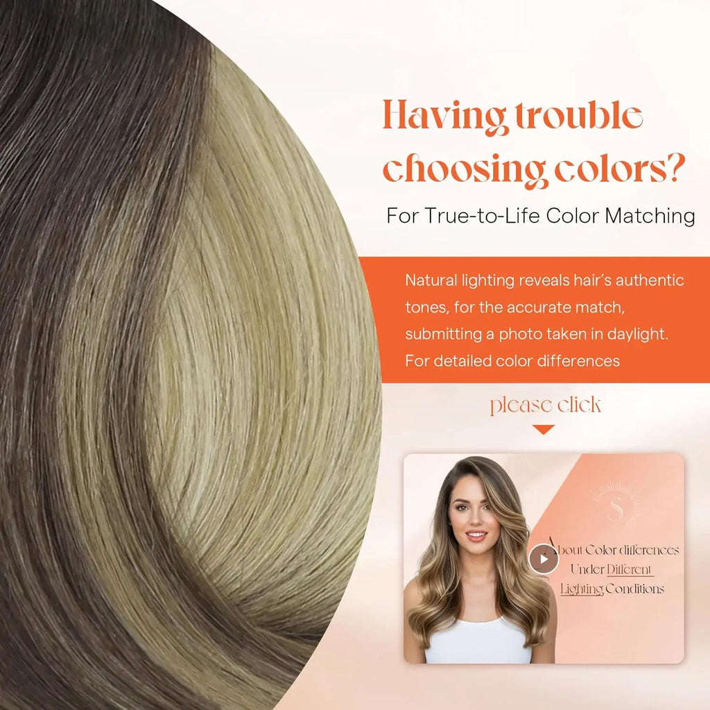 Human Hair Mix Blonde Clip-In Extensions