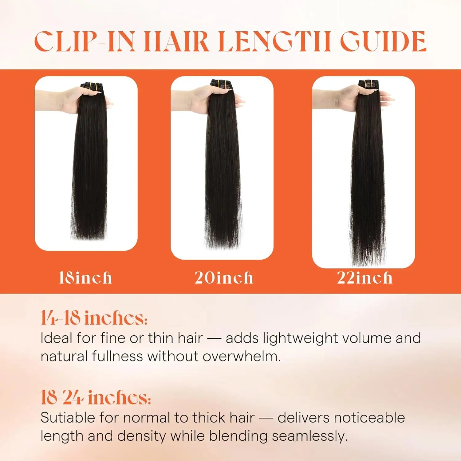 Human Hair Mix Blonde Clip-In Extensions