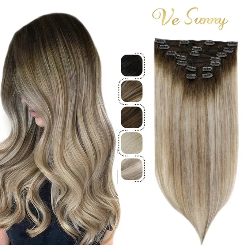 Blonde Remy Seamless Hair Extensions