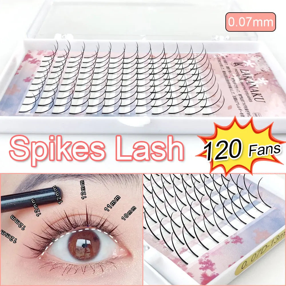 DIY Spikes Eyelash Extensions