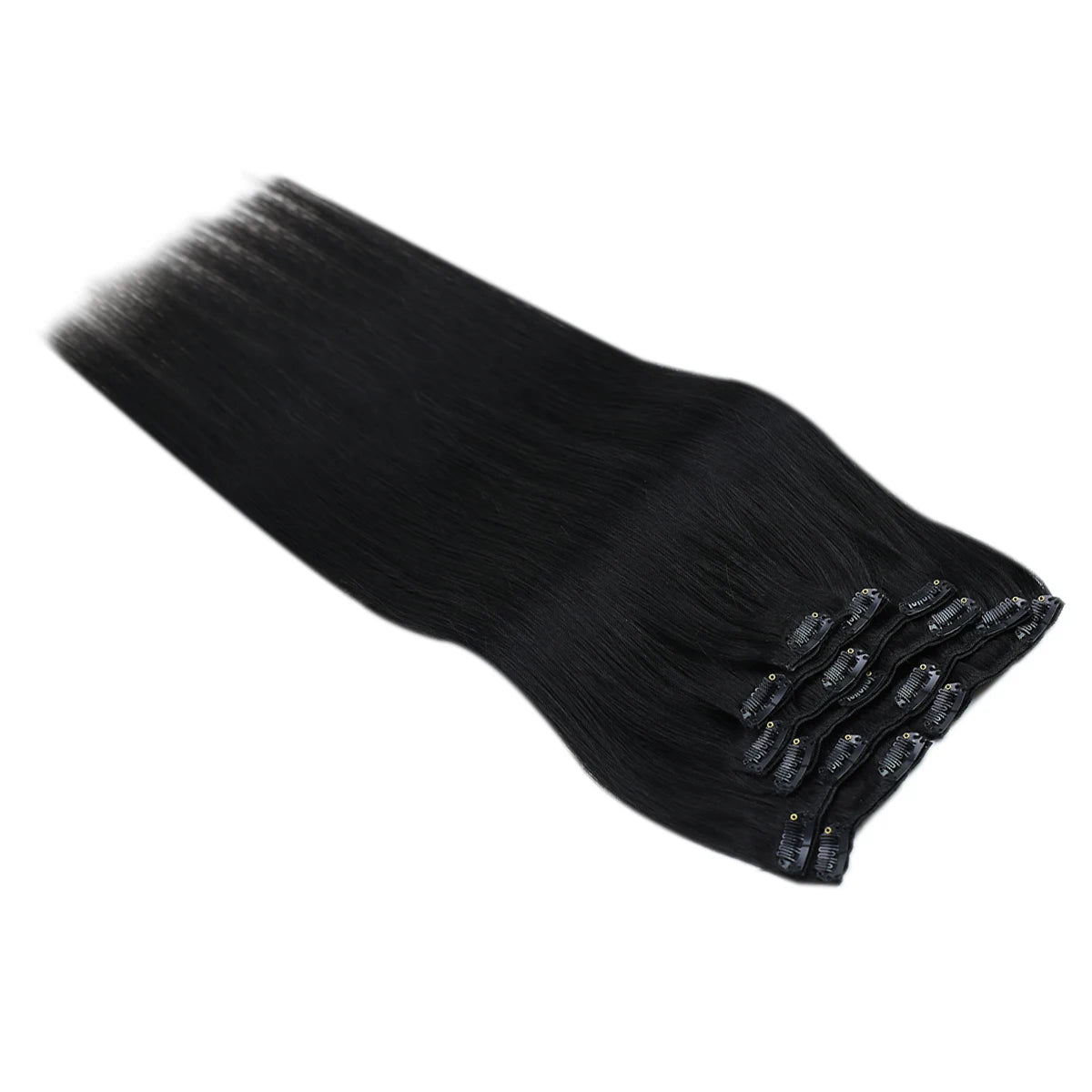 Double Weft Clip in Real Human Hair Extensions