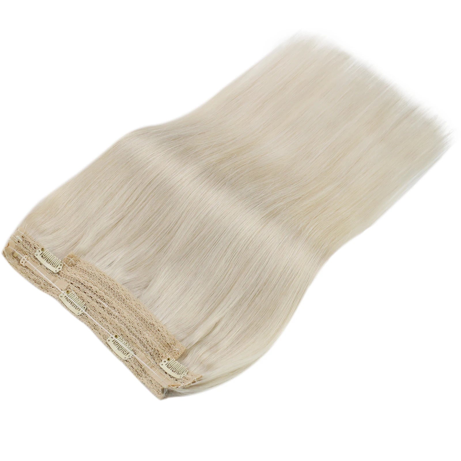 Fish Wire Natural Human Hair Brown Hair Extension