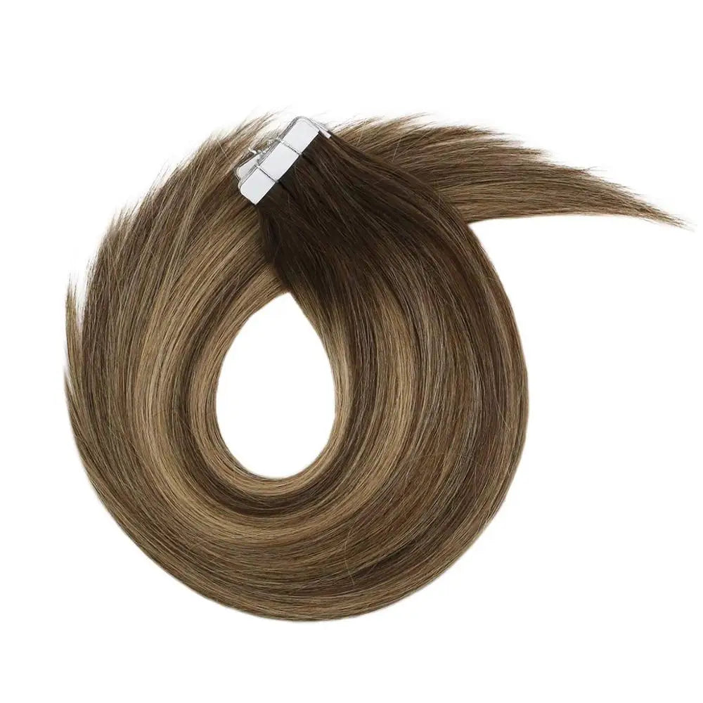 Human Hair Seamless Skin Weft Hair Extensions