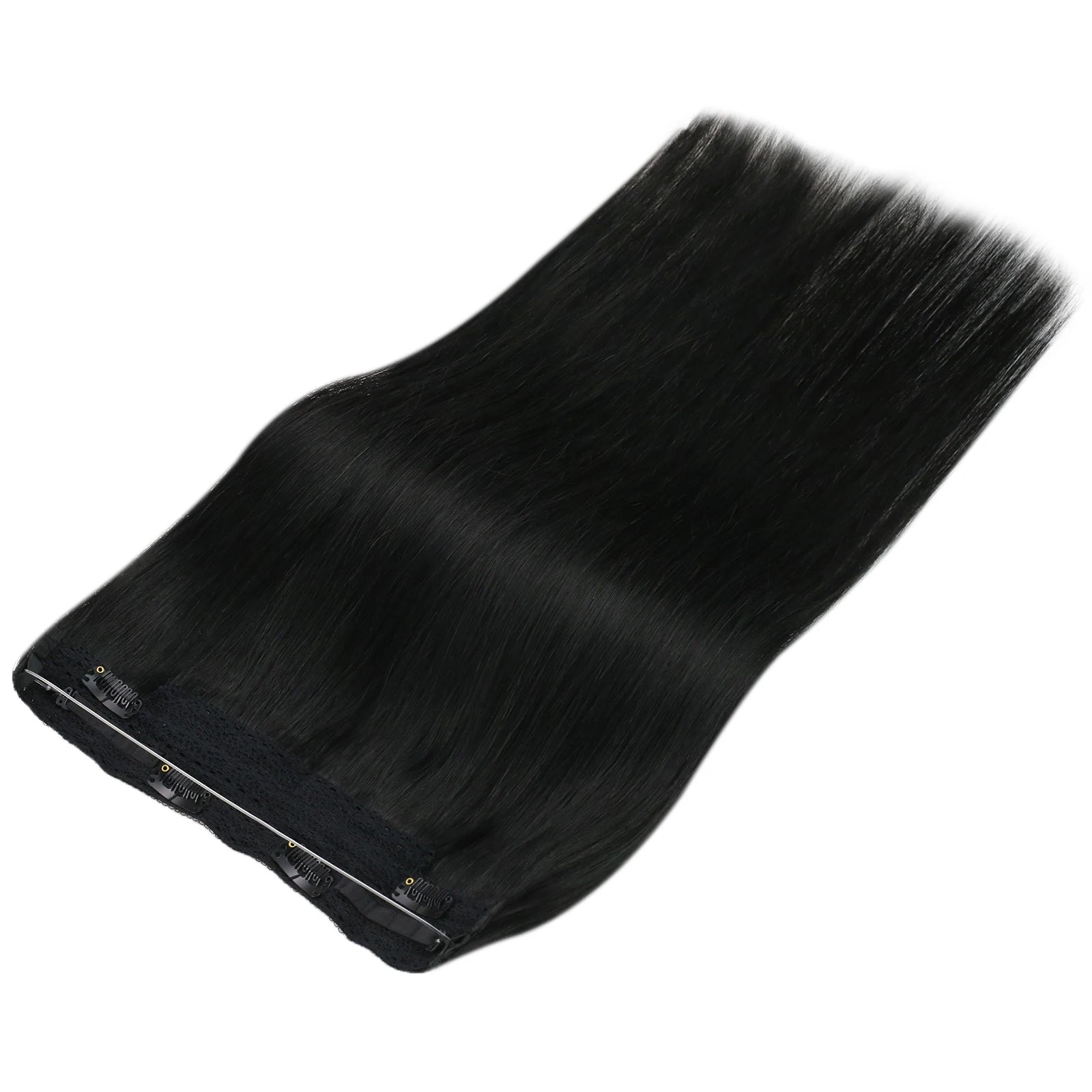 Fish Wire Natural Human Hair Brown Hair Extension