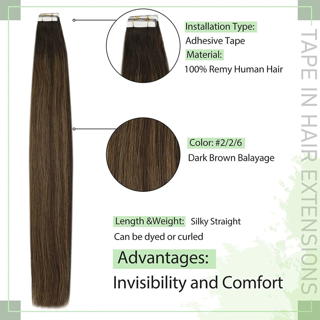 Natural Long Straight Hair Extensions