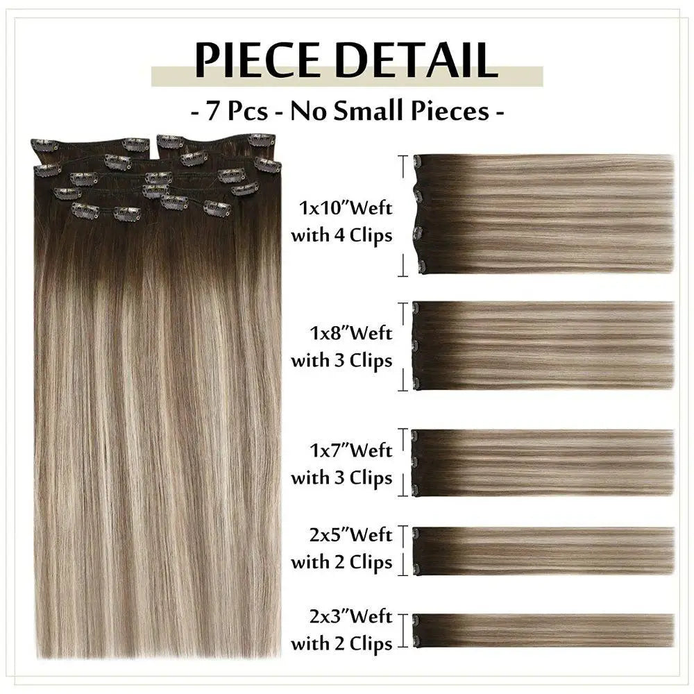 Blonde Remy Seamless Hair Extensions