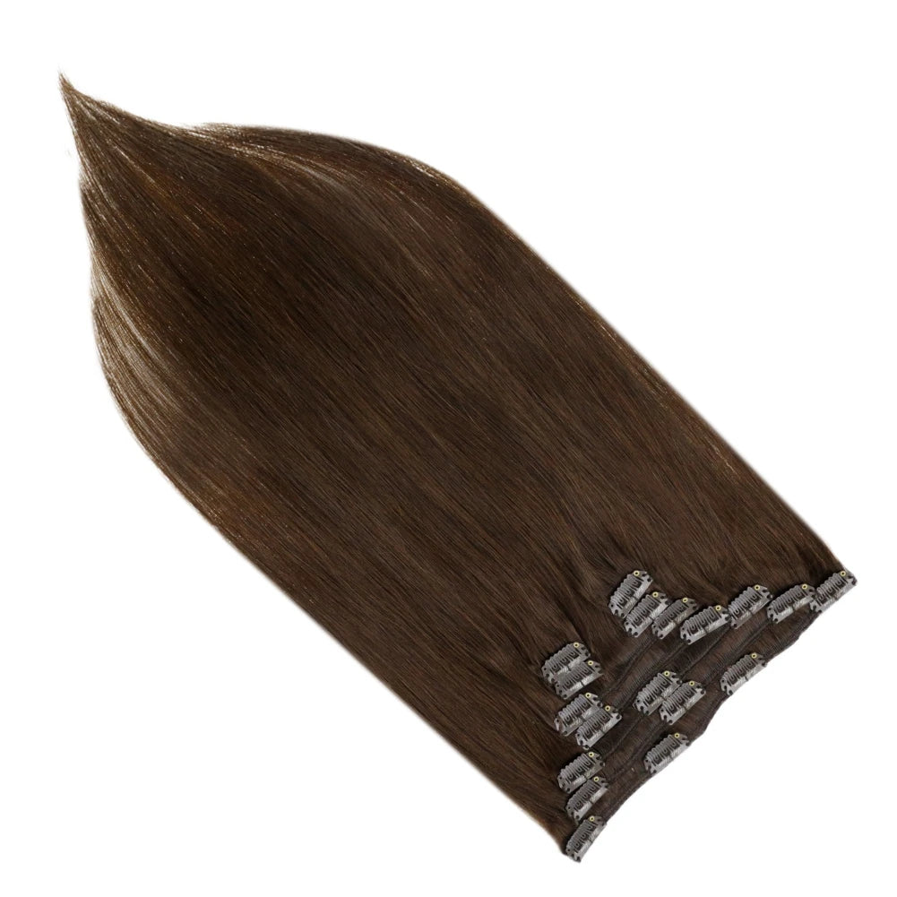 Double Weft Clip in Real Human Hair Extensions