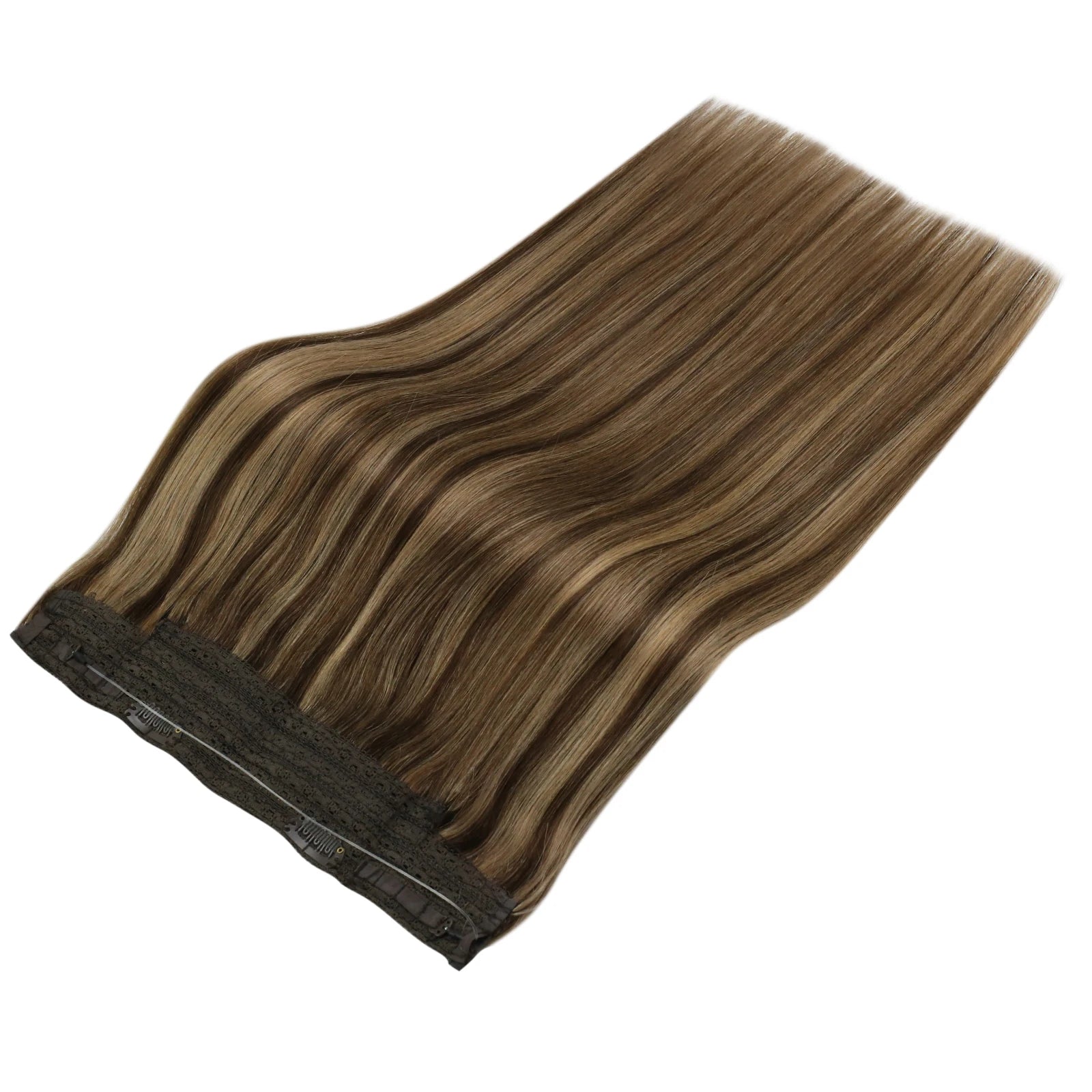 Fish Wire Natural Human Hair Brown Hair Extension