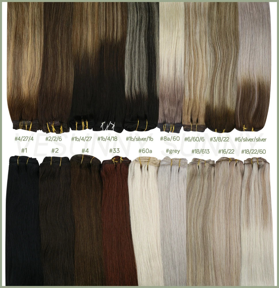 Double Weft Real Wig Silky Straight