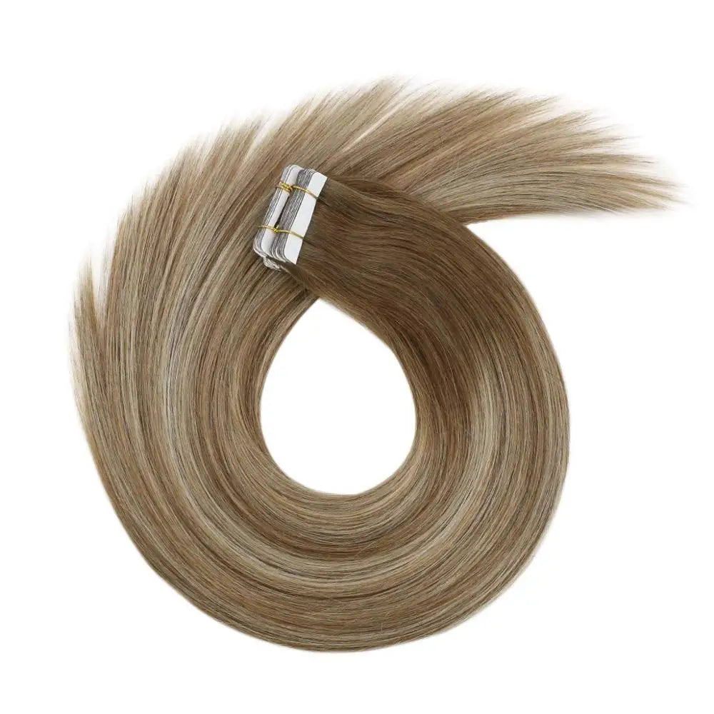 Human Hair Seamless Skin Weft Hair Extensions