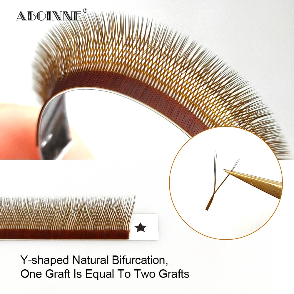 High Quality YY Brown Premium Matte Eyelash