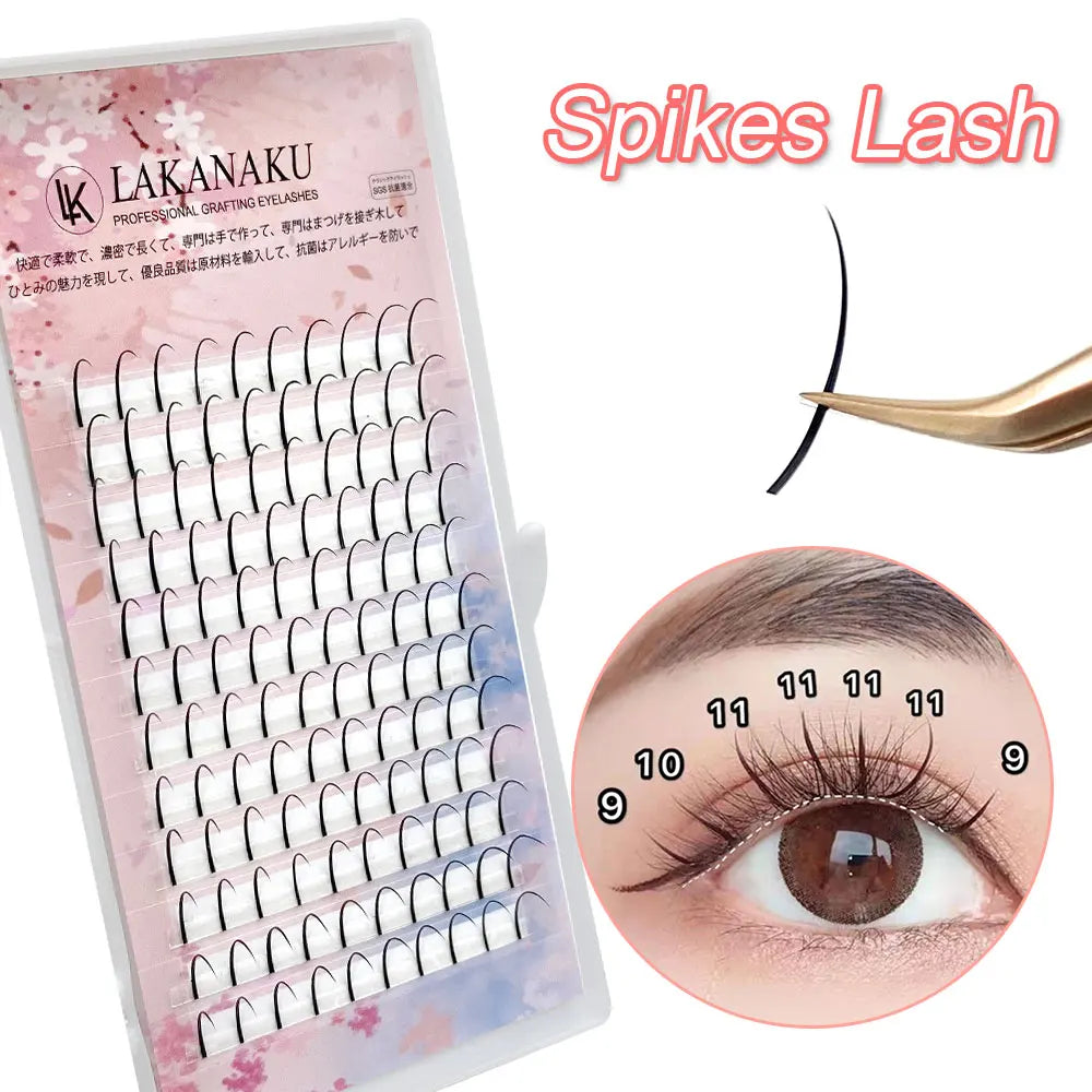 DIY Spikes Eyelash Extensions