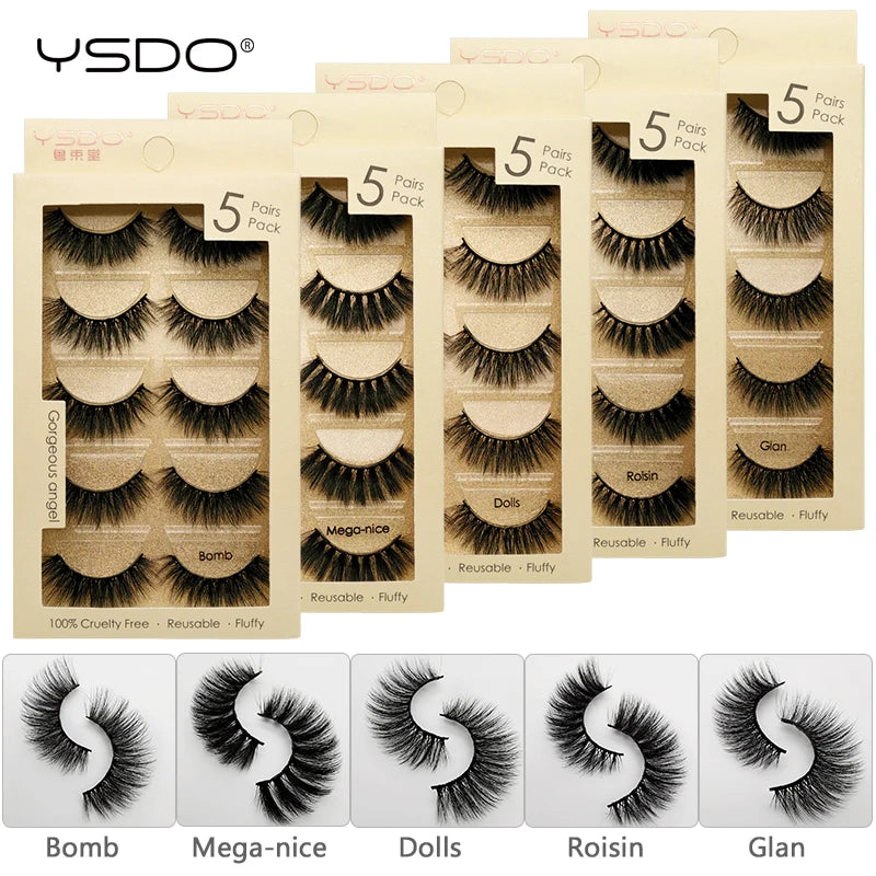 3D Mink Lashes Faux Mink Fluffy Lash