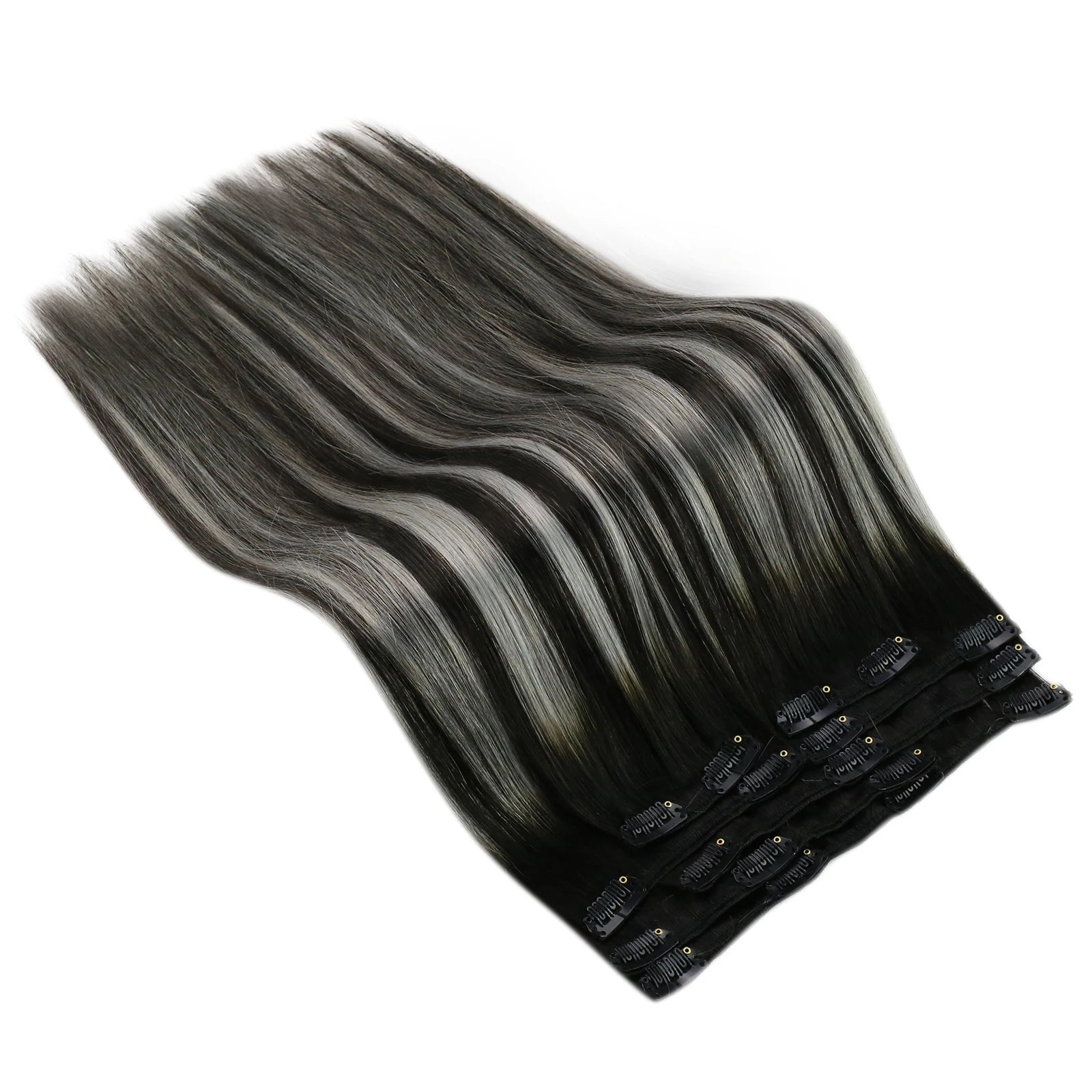 Double Weft Brazilian Hair Clip-in Extensions