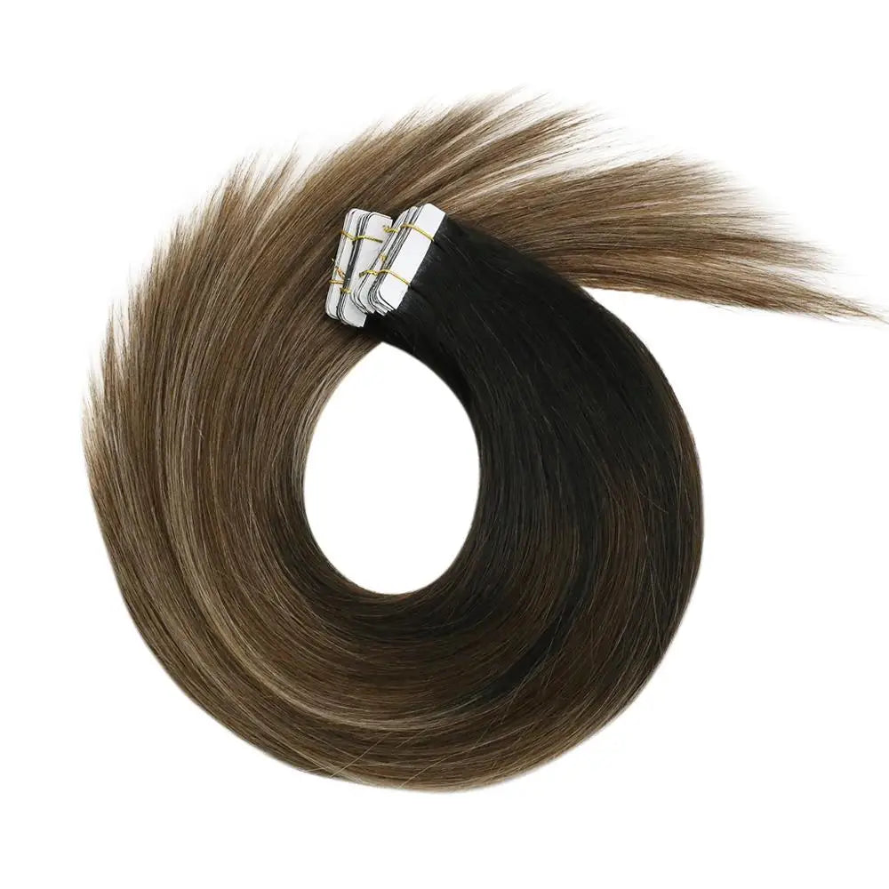 Human Hair Seamless Skin Weft Hair Extensions