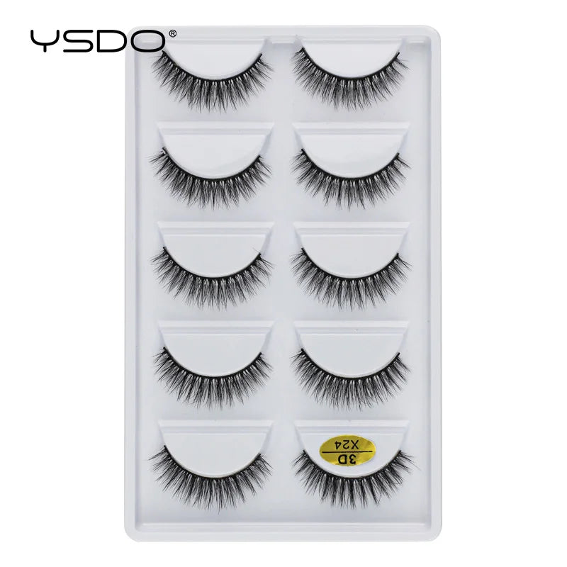 3D Mink Lashes Faux Natural Fluffy Lash