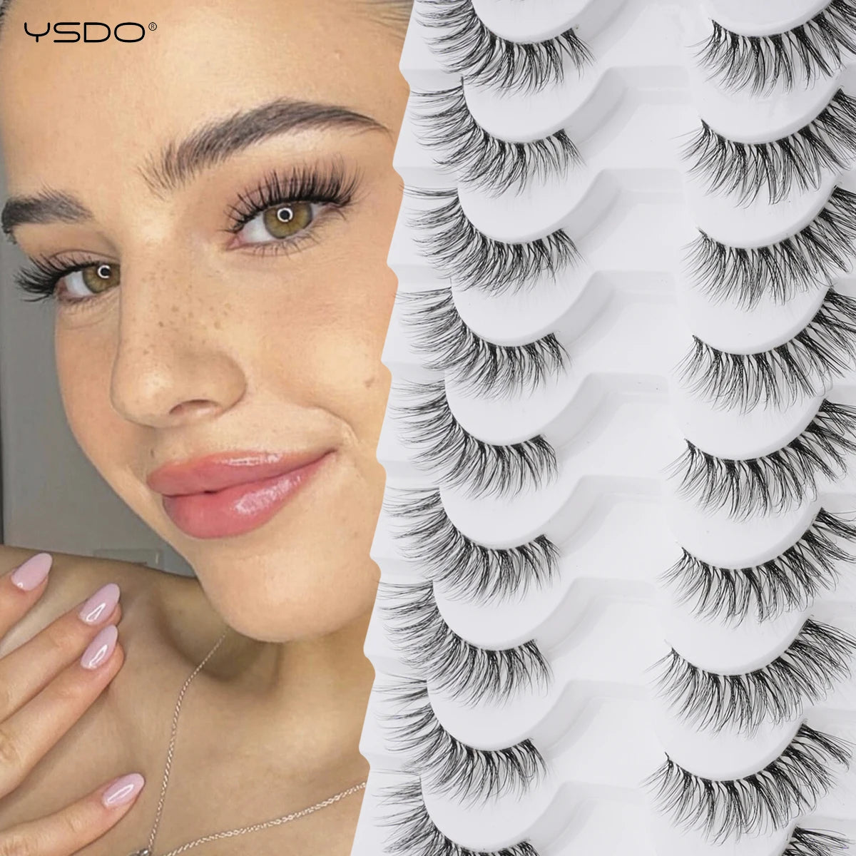 Half Natural Cat Eye Lashes