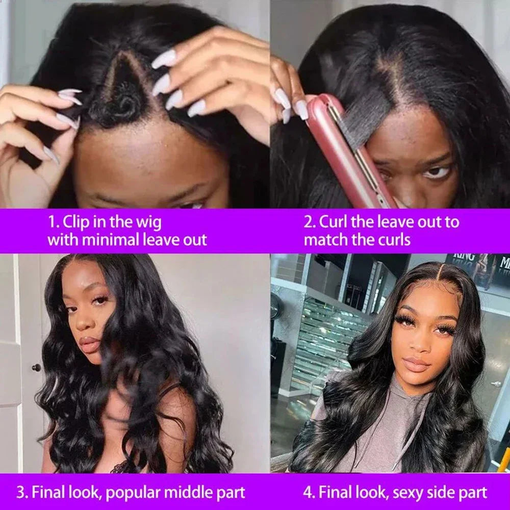 Brazilian Remy Hair V Part Wigs