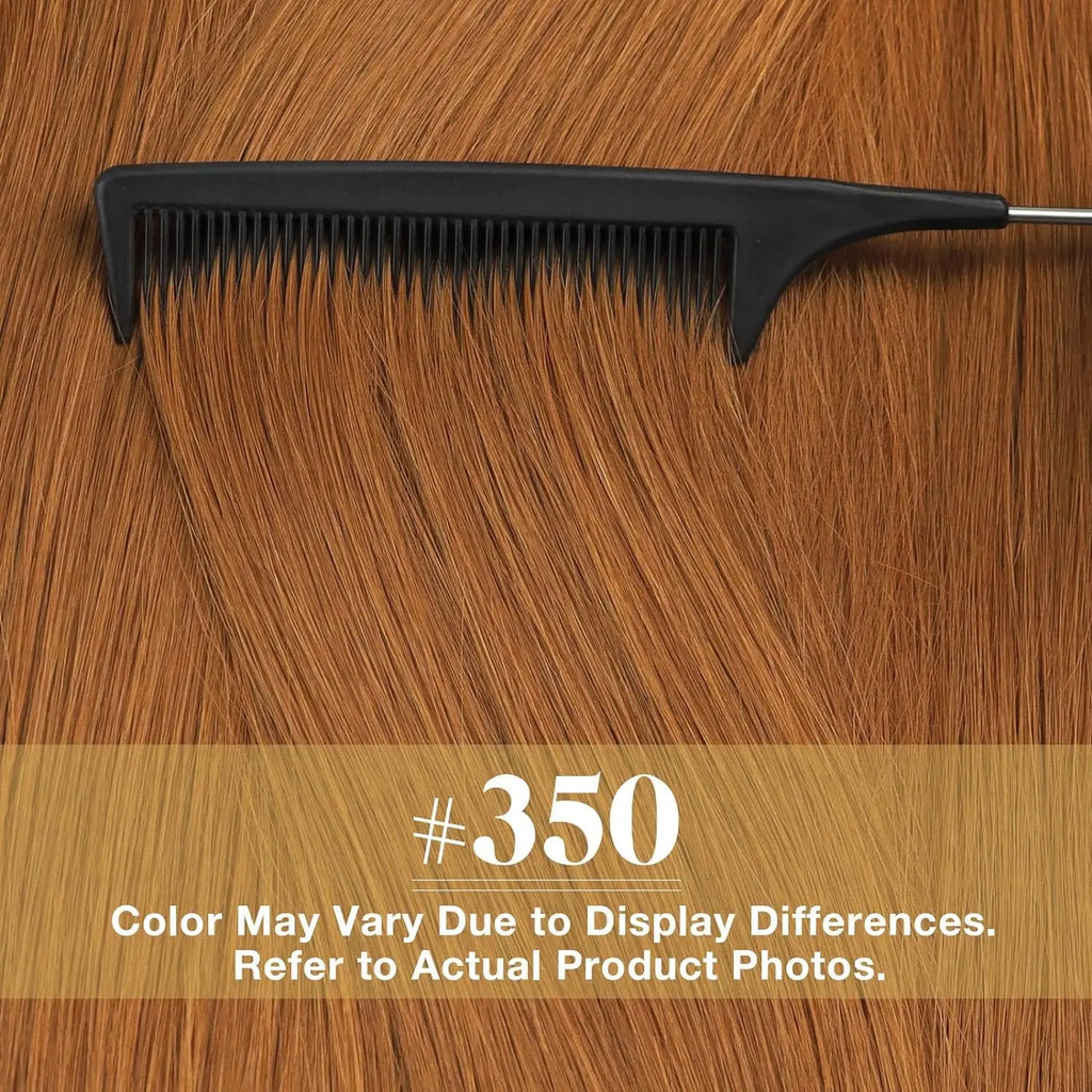 Copper Real Hair Extensions Tape in