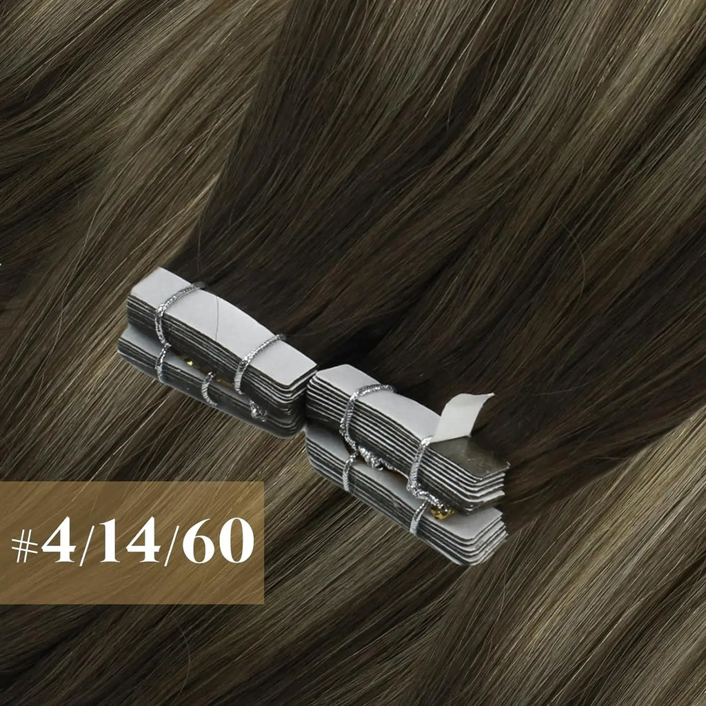 Color Real Natural Hair Skin Weft Extensions