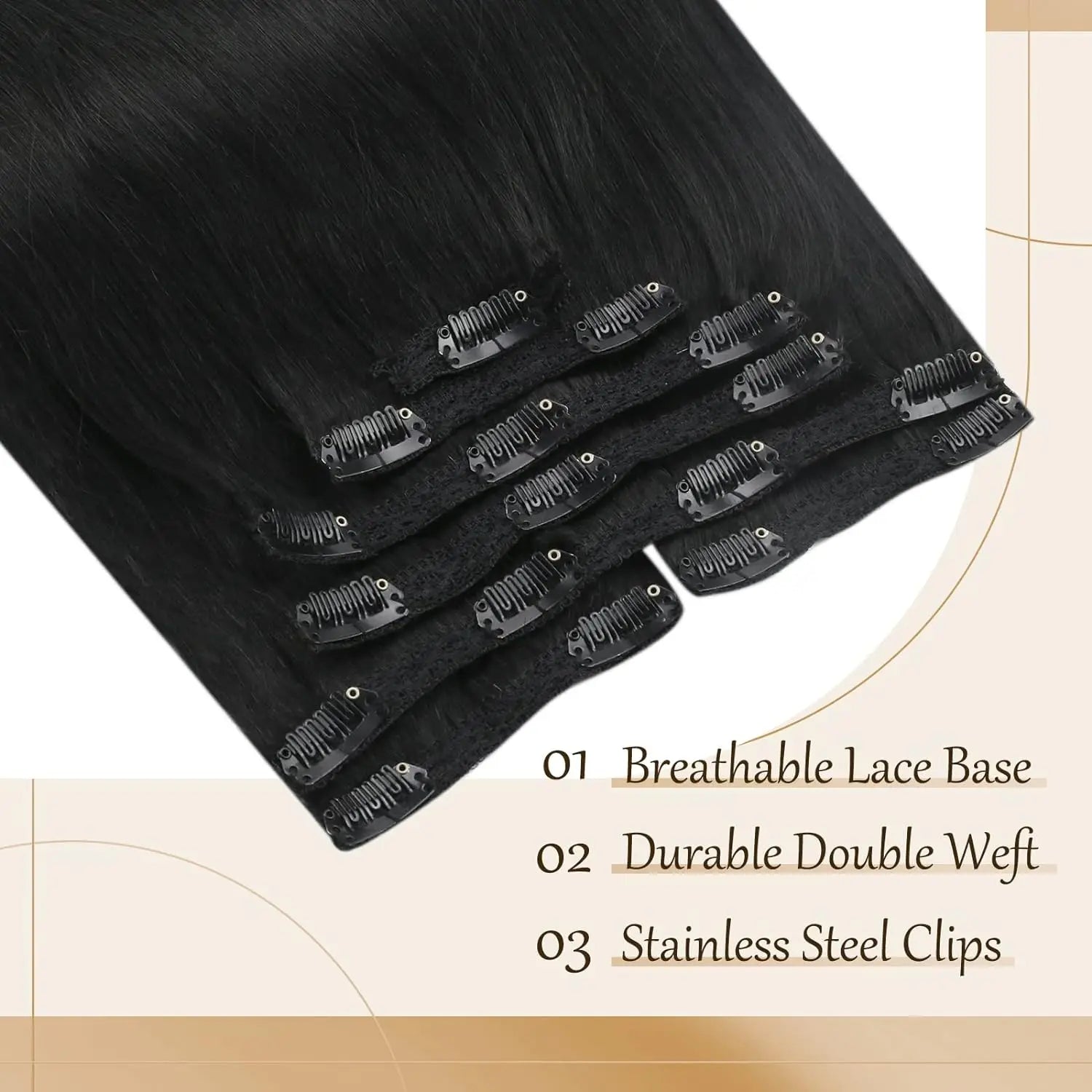 Clip in Hair Extension Real Human Hair