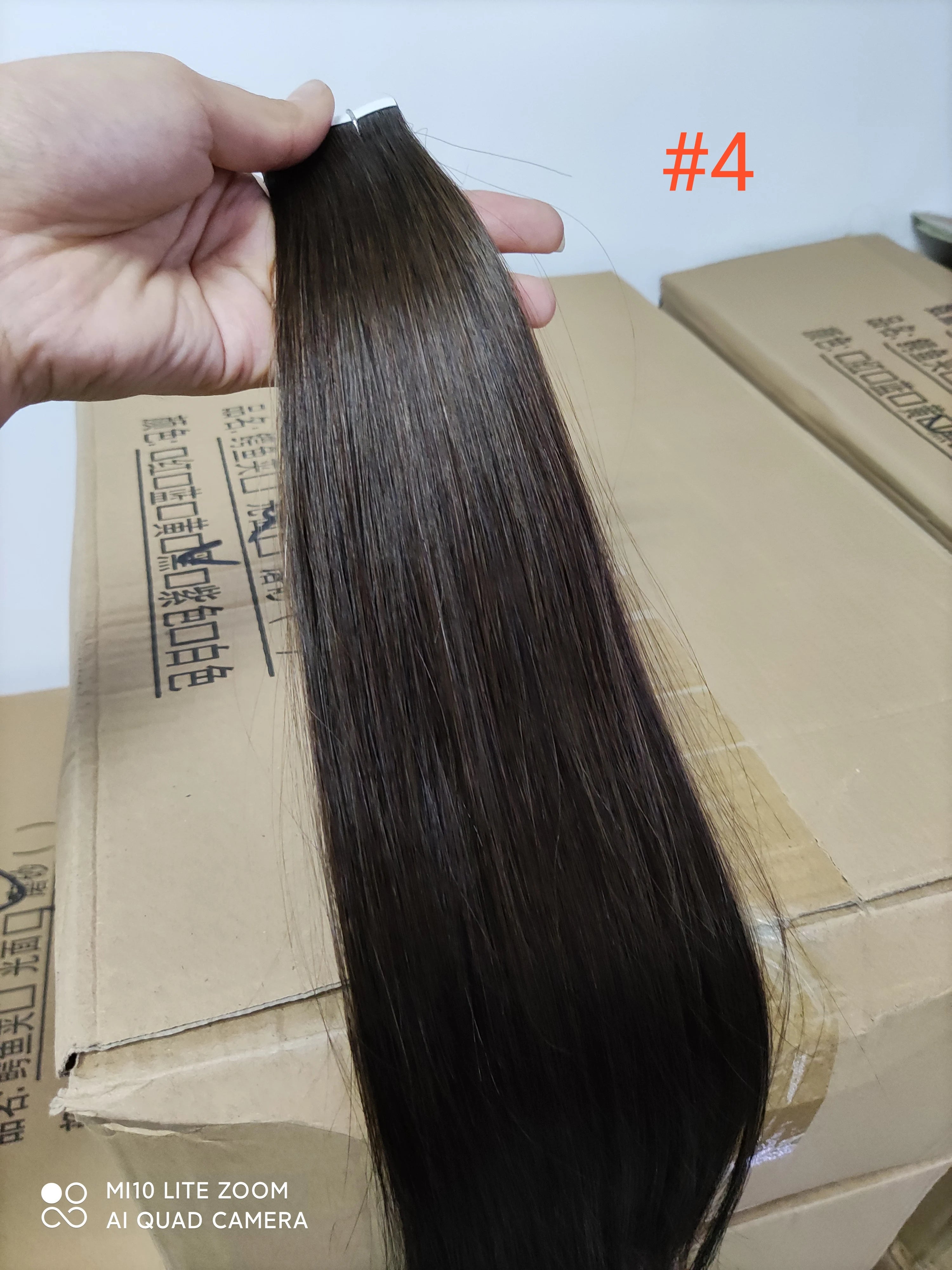 Tape In 100% Real Remy Human Hair Straight Extensions