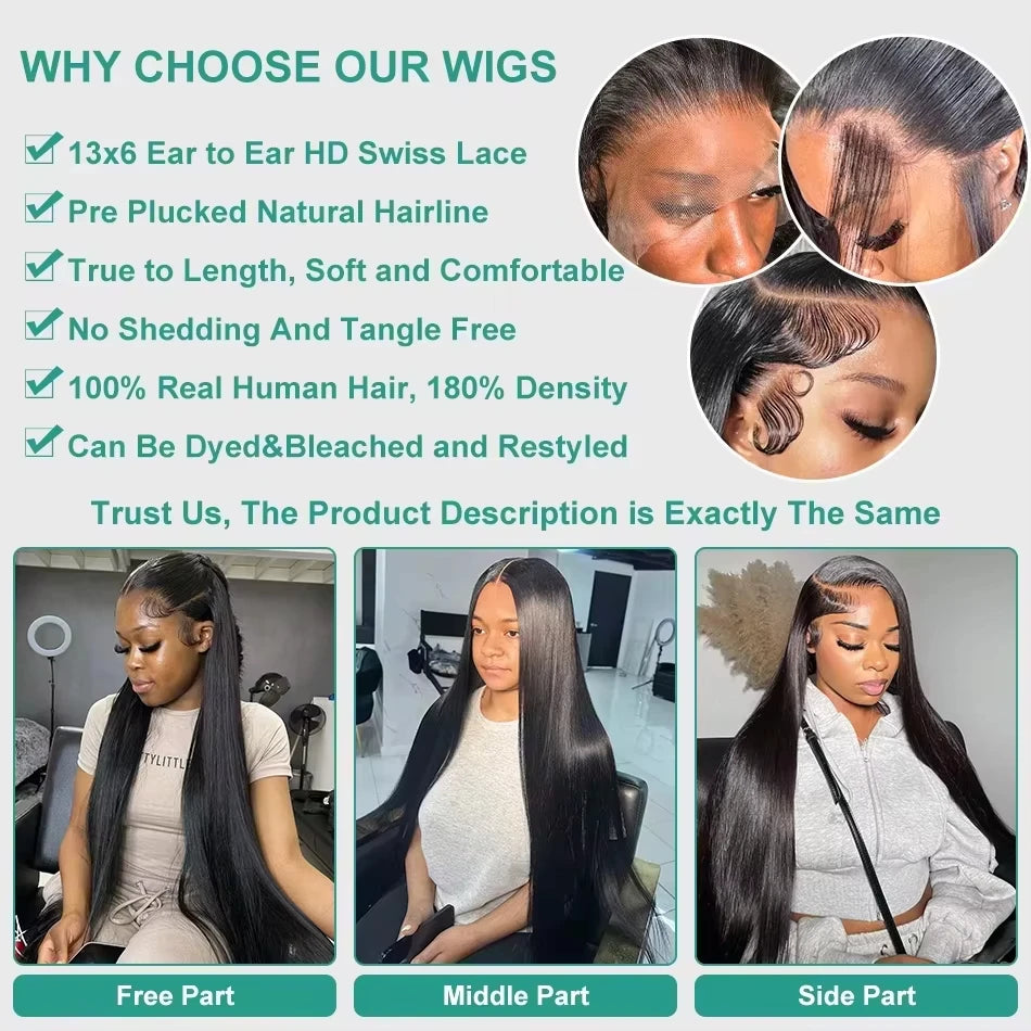 Botisi Straight Lace Front Wig
