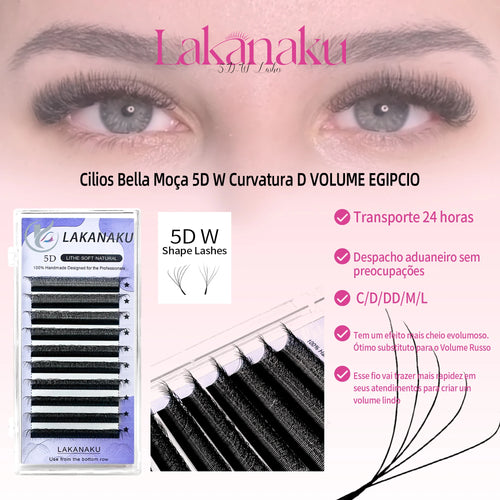 5D W Shape Eyelash Extensions