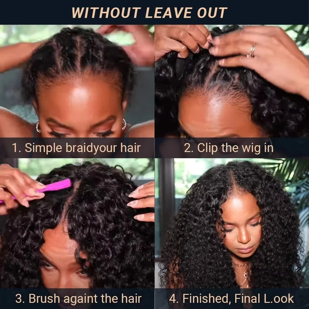 Botisi 200 Density Deep Wave V Part Wig