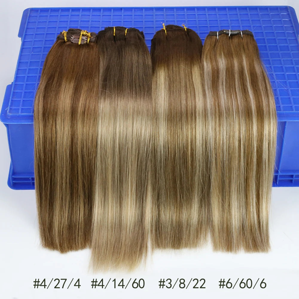 Double Weft Brazilian Hair Clip-in Extensions