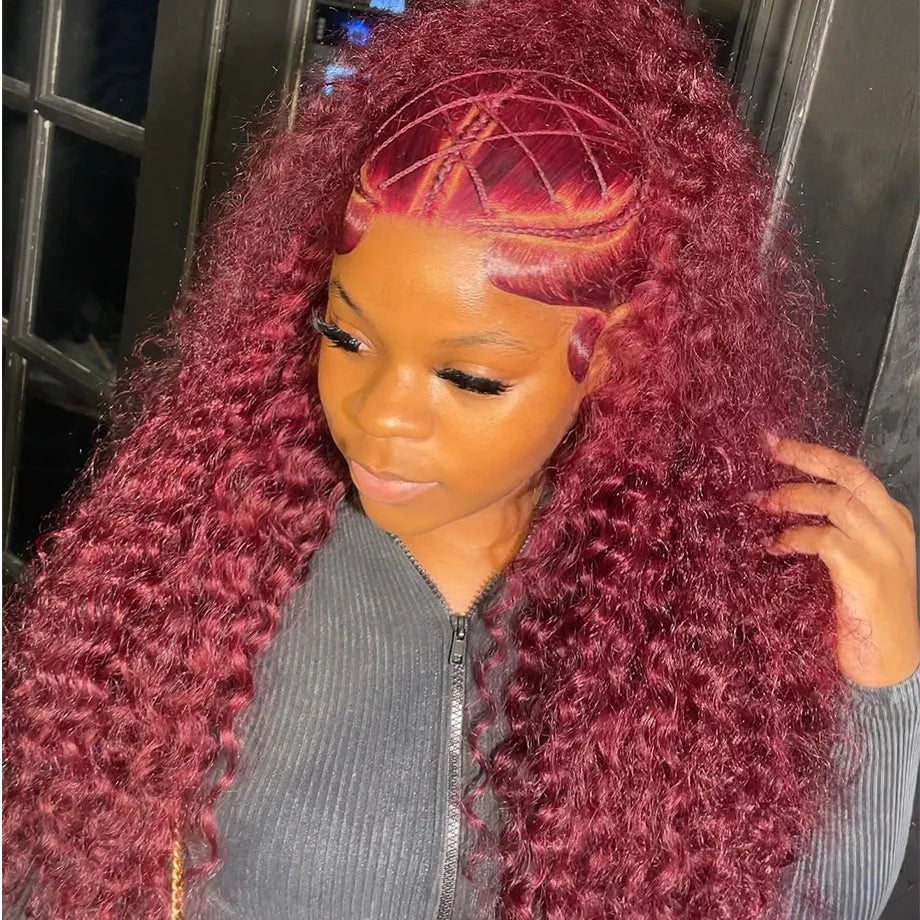 Botisi 99J Deep Wave Lace Front Wig