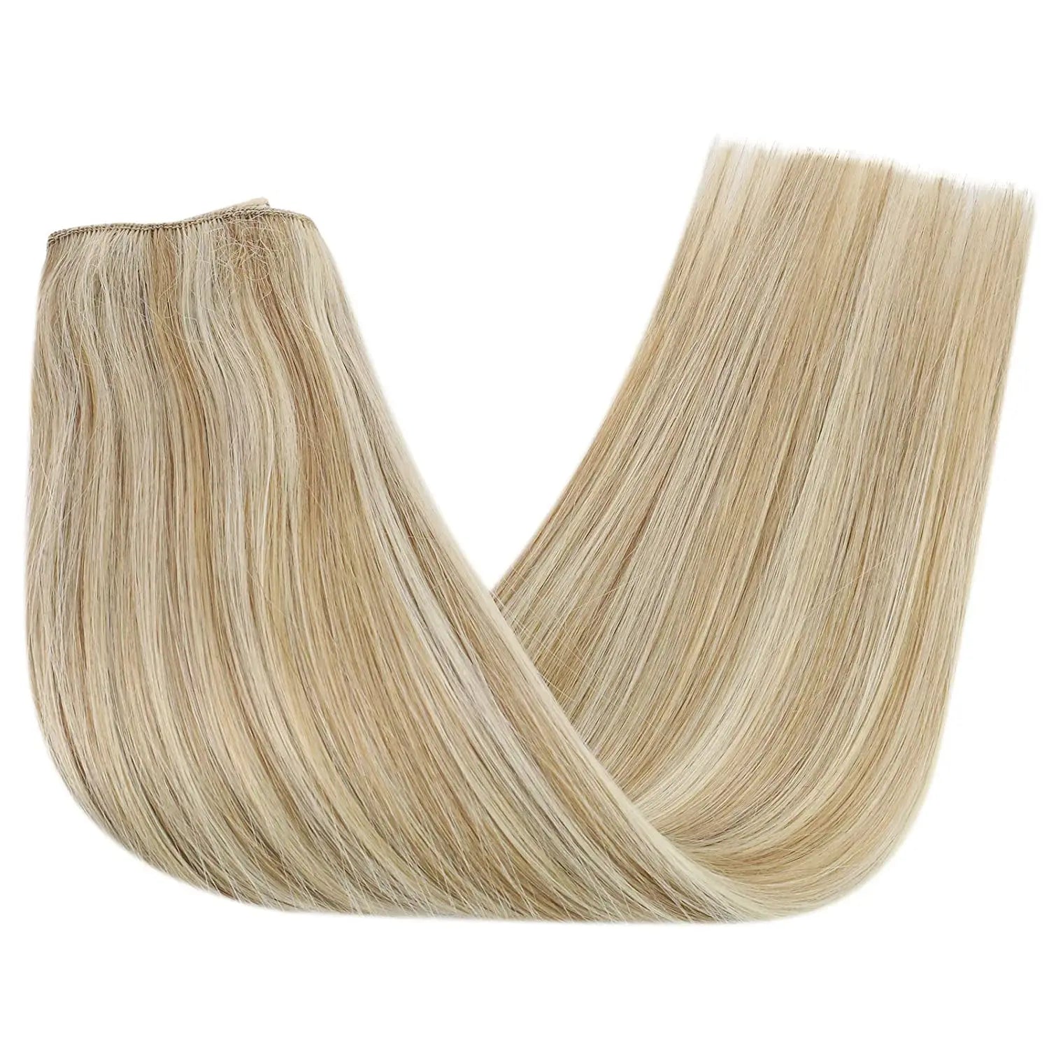 Fish Wire Natural Human Hair Brown Hair Extension