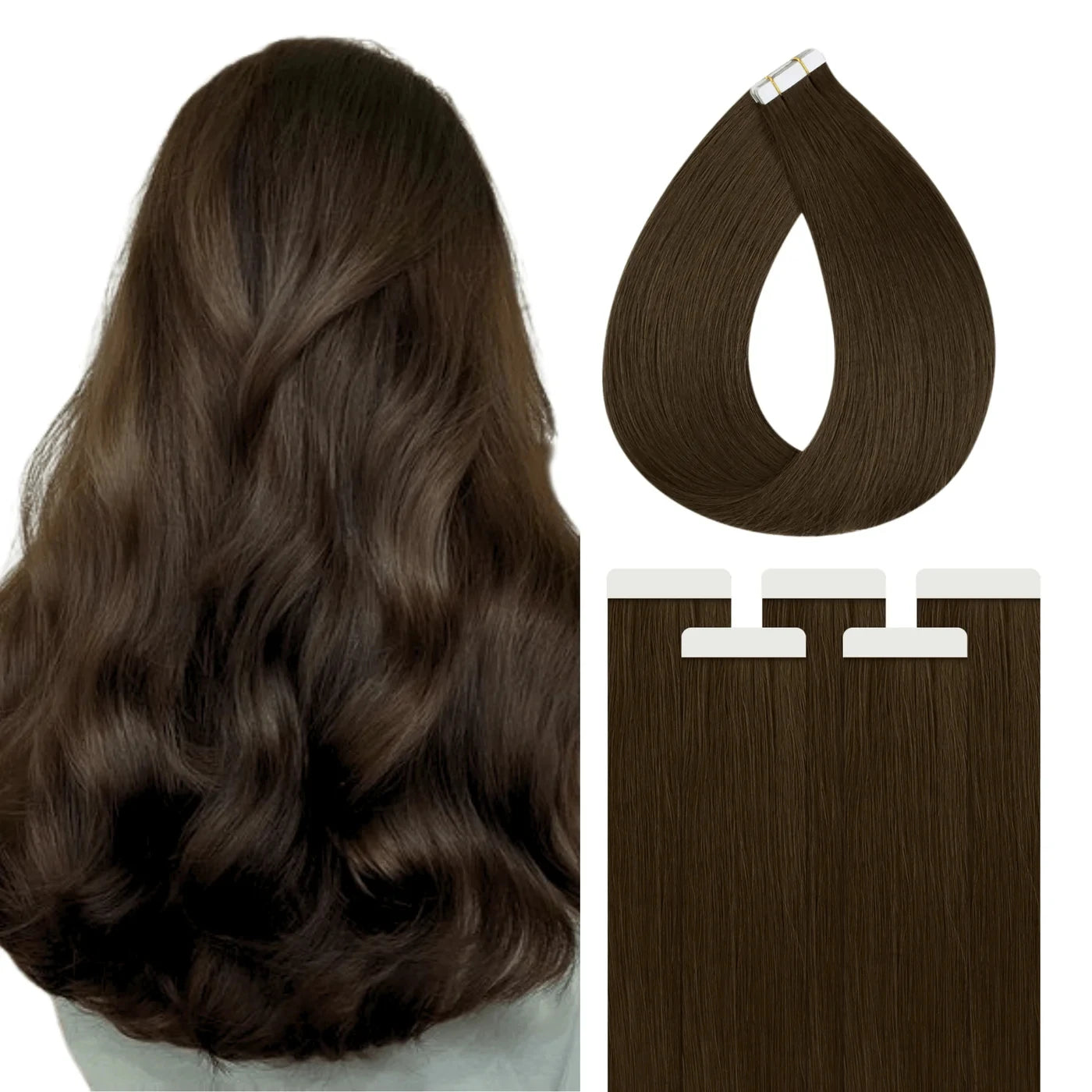 Injected Tape In Hair Extensions