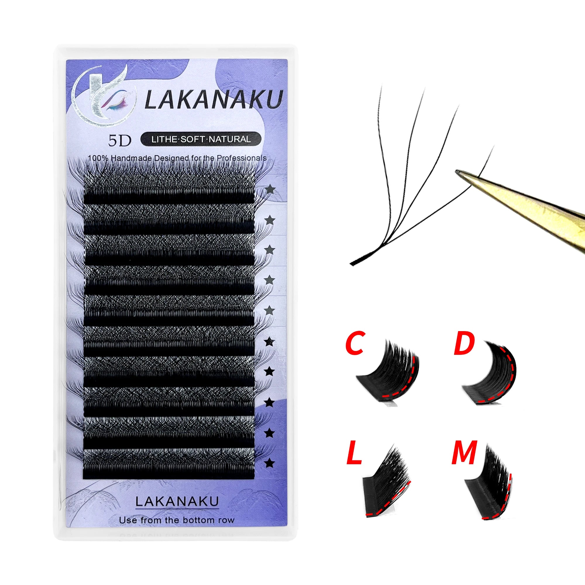6D W Shaped L M Curl Cilios Lashes