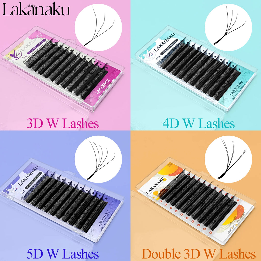 6D W Shaped L M Curl Cilios Lashes