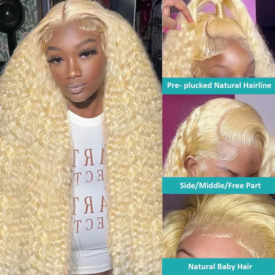 613 HD Lace Frontal Curly Wig