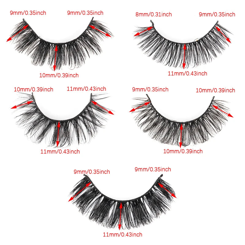 Curly Natural Soft Dramatic Thick Eyelashes