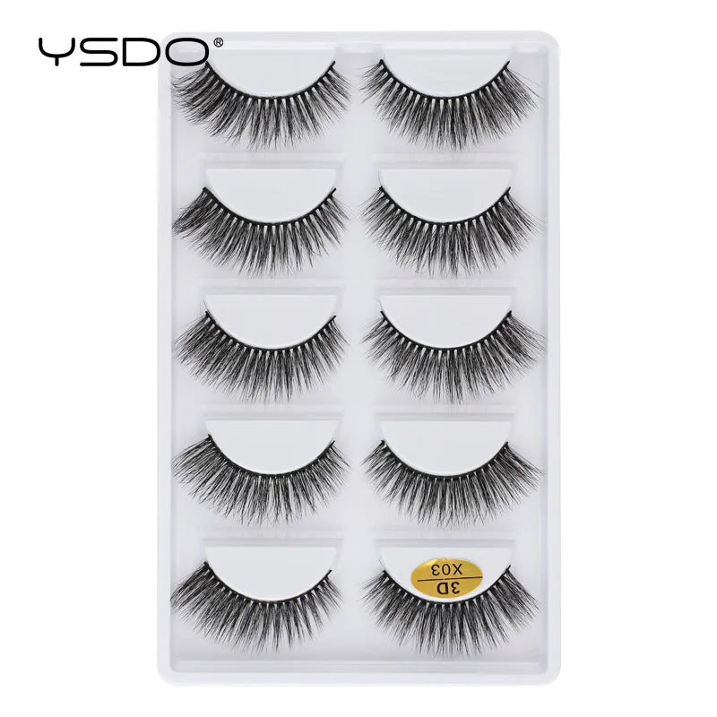 3D Mink Lashes Faux Natural Fluffy Lash