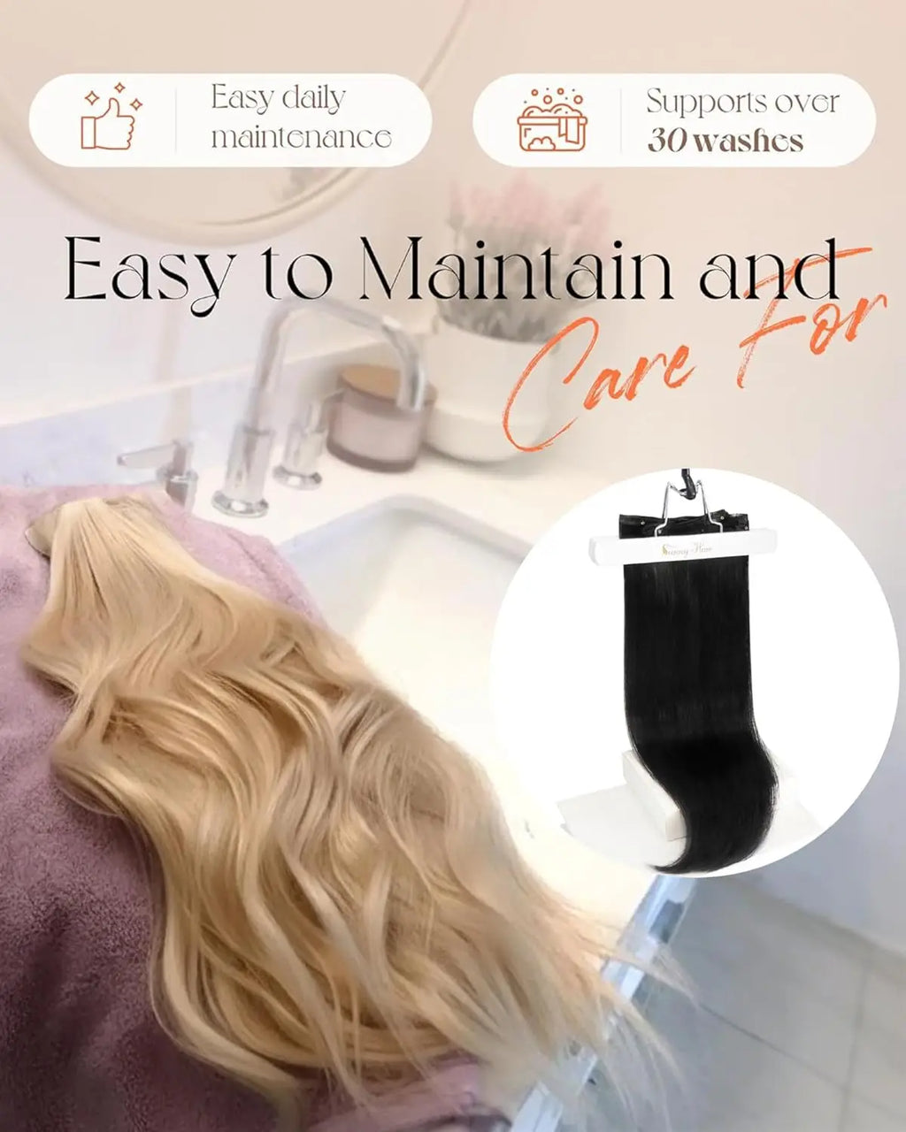Clip in Hair Extensions Human Hair Remy
