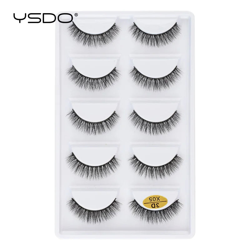 3D Mink Lashes Faux Natural Fluffy Lash