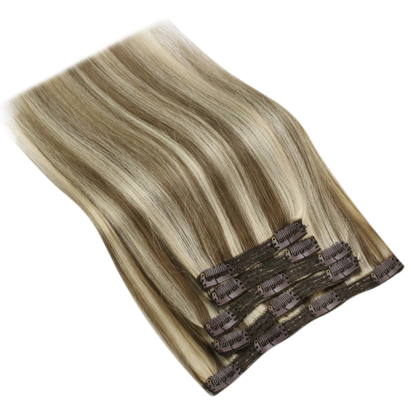 Double Weft Clip in Real Human Hair Extensions