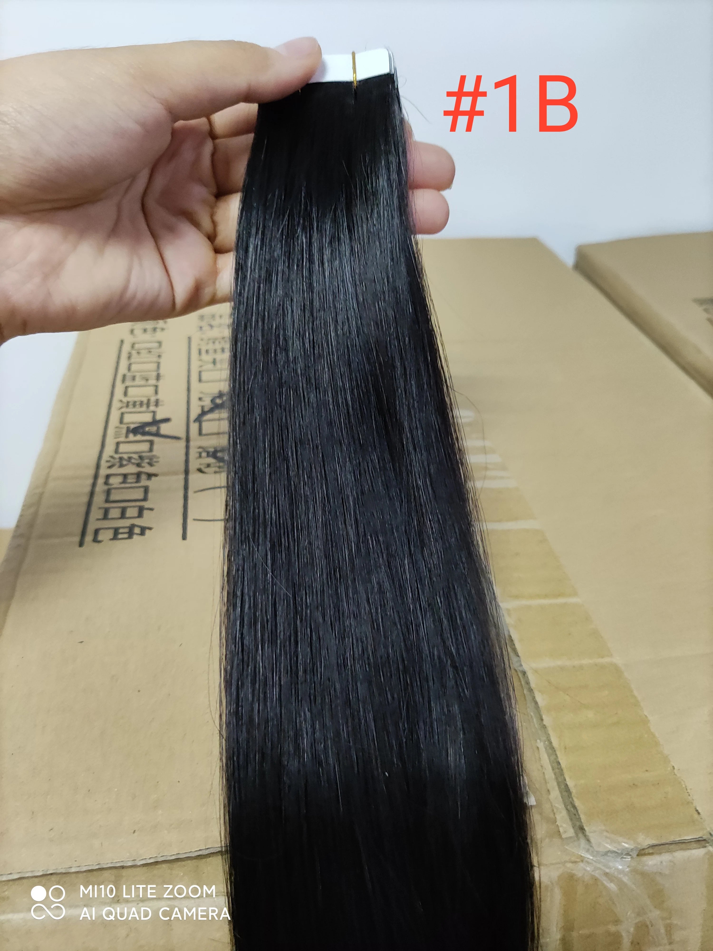 Tape In 100% Real Remy Human Hair Straight Extensions
