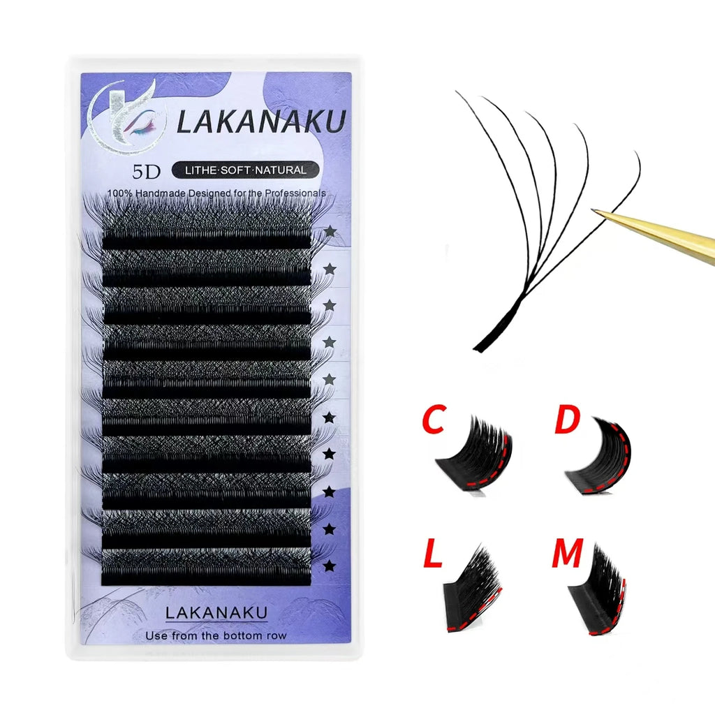 6D W Shaped L M Curl Cilios Lashes