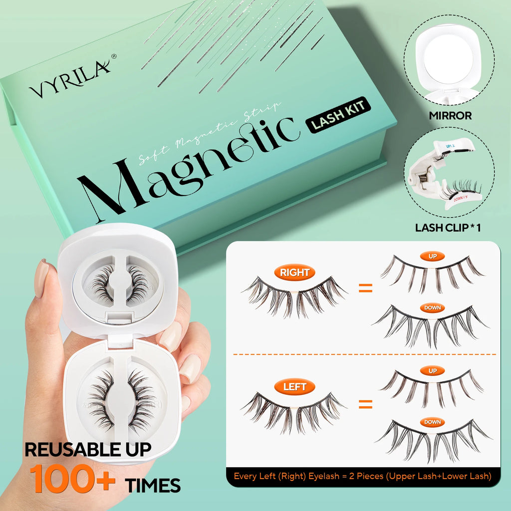 Magnetic Brown/Black Reusable Soft Eyelashes