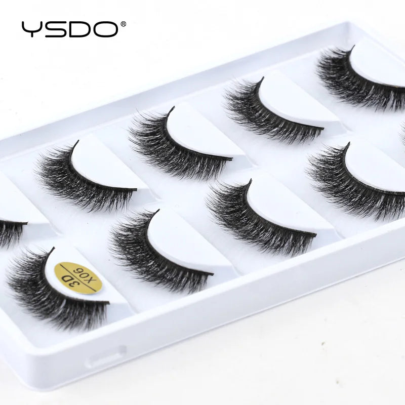 3D Mink Lashes Faux Natural Fluffy Lash