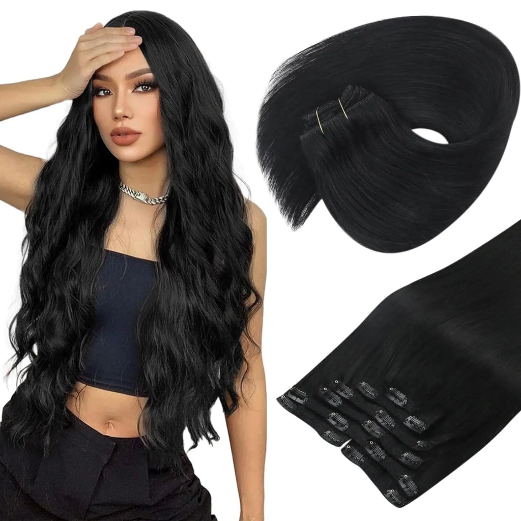 Clip in Hair Extension Real Human Hair