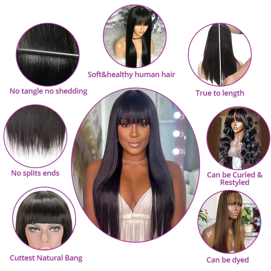 Botisi Straight Human Hair Wig