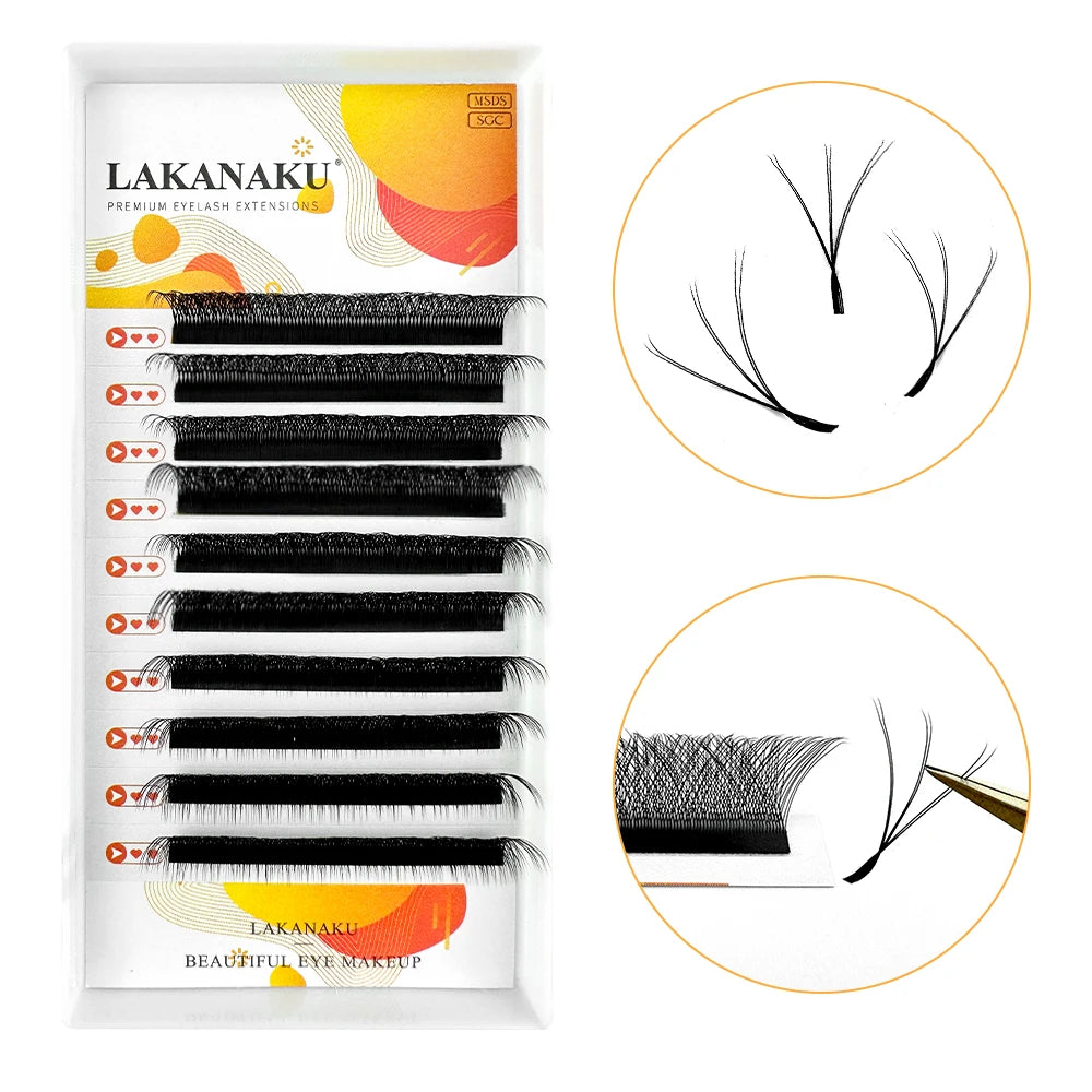 6D W Shaped L M Curl Cilios Lashes